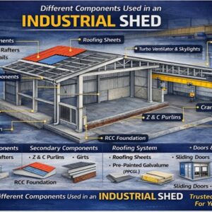 Different Components Used in an Industrial Shed